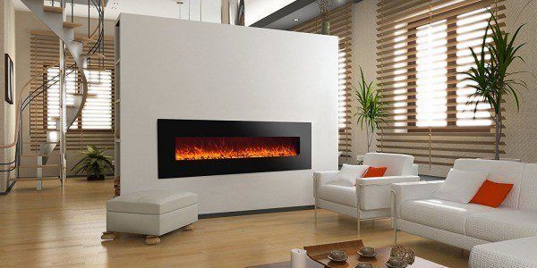 elektrische haard met warmte