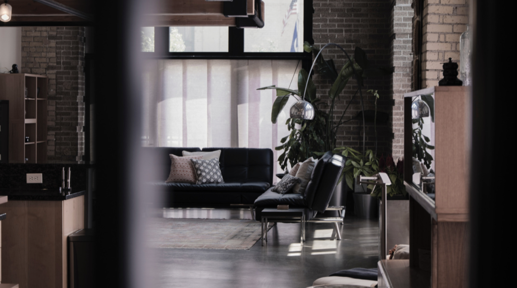 Zwart interieur