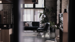 Zwart interieur