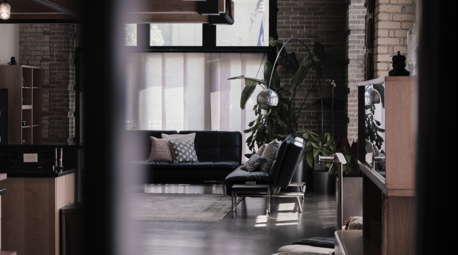 Zwart interieur